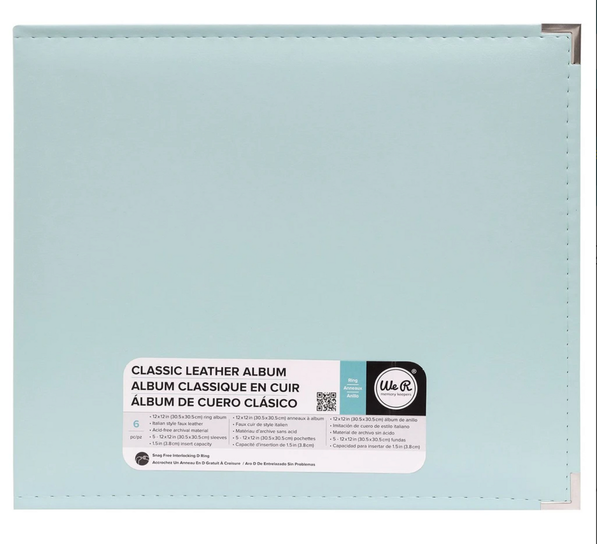 Leather album Scrapbook Premium 12x12 D-ring Binder 8.5x11 Page Protectors  NEW