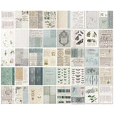 Scrapbooking  49 And Market Collage Sheets 6"X8" 40/Pkg Color Swatch: Eucalyptus Embellishments