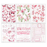 Scrapbooking  49 and Market Color Swatch: Blossom Rub-Ons 6"X8" 6/Sheets Embellishments