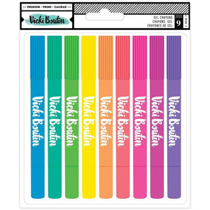 Scrapbooking  Vicki Boutin Mixed Media Gel Crayons 9/Pkg Multicolor Paper Pad