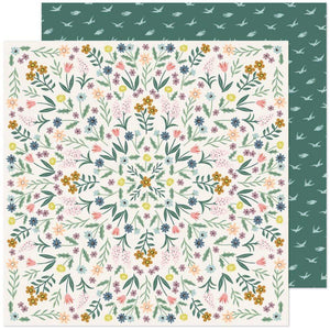 Scrapbooking  Maggie Holmes Market Square Double-Sided Cardstock 12"X12" -Flower Shop Paper 12"x12"