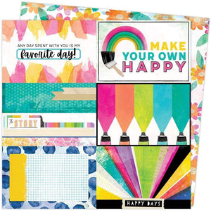 Scrapbooking  Vicki Boutin Color Study Double-Sided Cardstock 12"X12" Canvas Paper 12"x12"