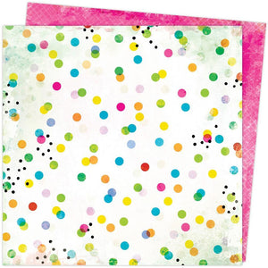 Scrapbooking  Vicki Boutin Color Study Double-Sided Cardstock 12"X12" Dots and Marks Paper 12"x12"