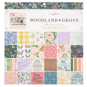 Scrapbooking  Maggie Holmes Woodland Grove Single-Sided Paper Pad 12"X12" 48/Pkg Paper Pad