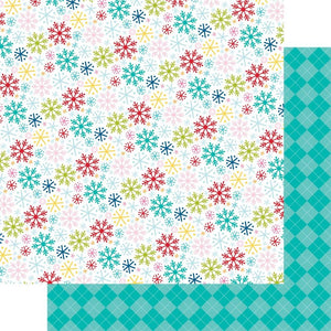 Scrapbooking  Bella Blvd The North Pole Double-Sided Cardstock 12"X12" - Snow Day Paper 12"X12"