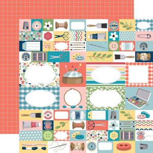 Scrapbooking  Carta Bella Craft & Create Double-Sided Cardstock 12"X12" - Handmade with Love Paper 12"x12"