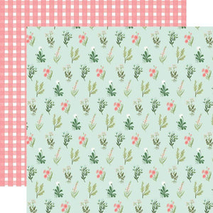 Scrapbooking  Carta Bella Flower Garden Double-Sided Cardstock 12"X12" - Beautiful Day Floral Paper 12"x12"