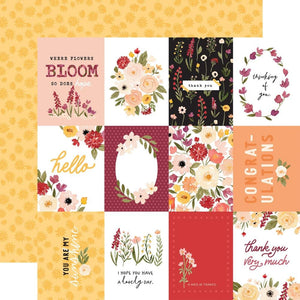 Scrapbooking  Flora No. 5 Double-Sided Cardstock 12"X12" - Warm Journaling Cards Paper 12"x12"