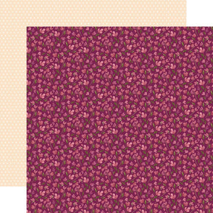 Scrapbooking  Flora No. 5 Double-Sided Cardstock 12"X12" - Warm Small Floral Paper 12"x12"