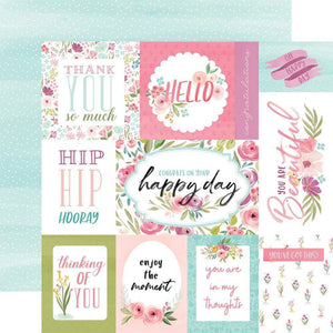Scrapbooking  Flora No. 3 Double-Sided Cardstock 12"X12" - Bright Journaling Cards Paper 12x12