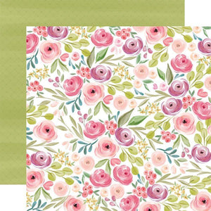 Scrapbooking  Flora No. 3 Double-Sided Cardstock 12"X12" - Bright Large Floral Paper 12x12