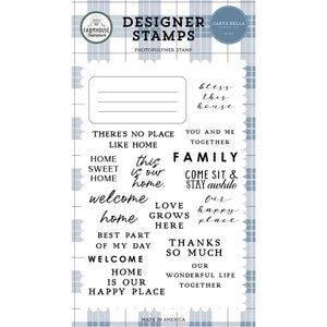 Scrapbooking  Carta Bella Summer Farmhouse Stamps Bless This House stamps