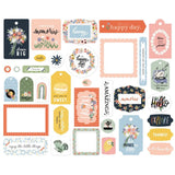 Scrapbooking  Carta Bella Cardstock Ephemera 33/Pkg Frames & Tags, Here There And Everywhere stickers