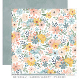 Scrapbooking  Cocoa Vanilla Daydream Double Sided 12'x12 Paper - Garden Variety Paper 12"x12"