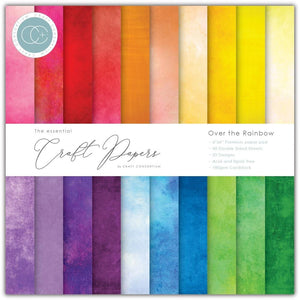 Scrapbooking  Craft Consortium Double-Sided Paper Pad 6"X6" 40/Pkg Over The Rainbow, 20 Designs Paper Pad