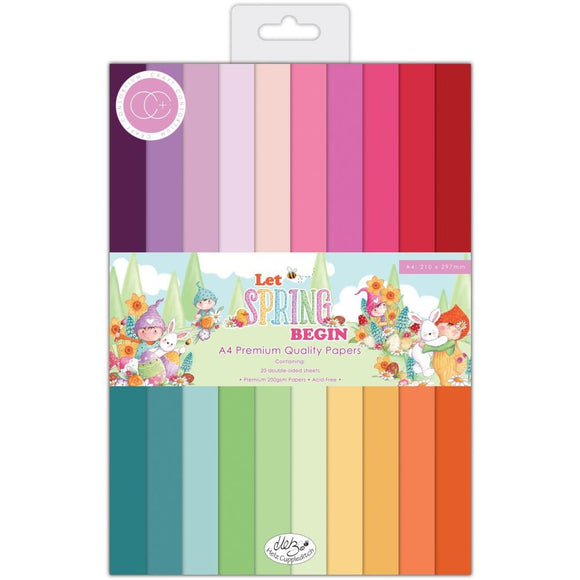 Scrapbooking  Craft Consortium Double-Sided Paper Pad A4 20/Pkg Let Spring Begin Paper Pad