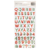 Scrapbooking  Mittens & Mistletoe Thickers Stickers 146/Pkg Warm & Cozy Alphabet Alphas