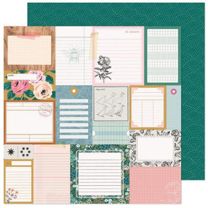 Scrapbooking  Maggie Holmes Marigold Double-Sided Cardstock 12"X12" -  Remember When Paper 12"x12"