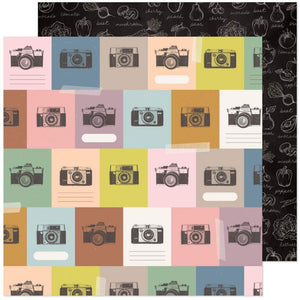 Scrapbooking  Maggie Holmes Market Square Double-Sided Cardstock 12"X12" - All Smiles Paper 12"x12"