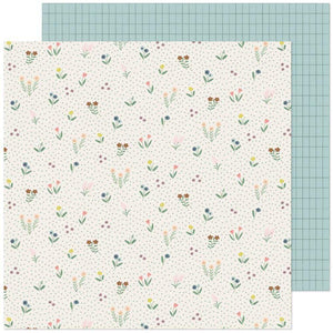 Scrapbooking  Maggie Holmes Market Square Double-Sided Cardstock 12"X12" - Meadow Stroll Paper 12"x12"