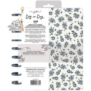 Scrapbooking  Maggie Holmes Day-To-Day Undated Freestyle Planner 7.5"X9.5" Blue Floral Planner