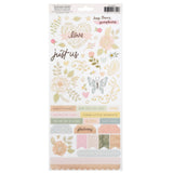 Scrapbooking  Crate Paper Maggie Holmes Gingham Garden Cardstock Stickers 6"X12" 91/Pkg Accents & Phrases stickers