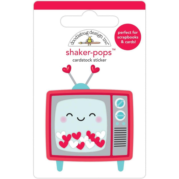 Scrapbooking  Doodlebug Shaker-Pops 3D Stickers Telly Time Embellishments