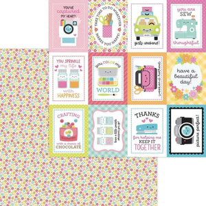 Scrapbooking  Cute & Crafty Double-Sided Cardstock 12"X12" - Precious Posies Paper 12"x12"