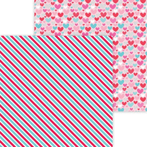 Scrapbooking  Doodlebug Lots Of Love Double-Sided Cardstock 12"X12" - Happy Mail Paper 12"x12"