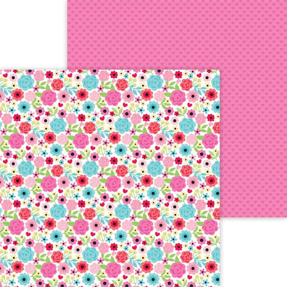Scrapbooking  Doodlebug Lots Of Love Double-Sided Cardstock 12