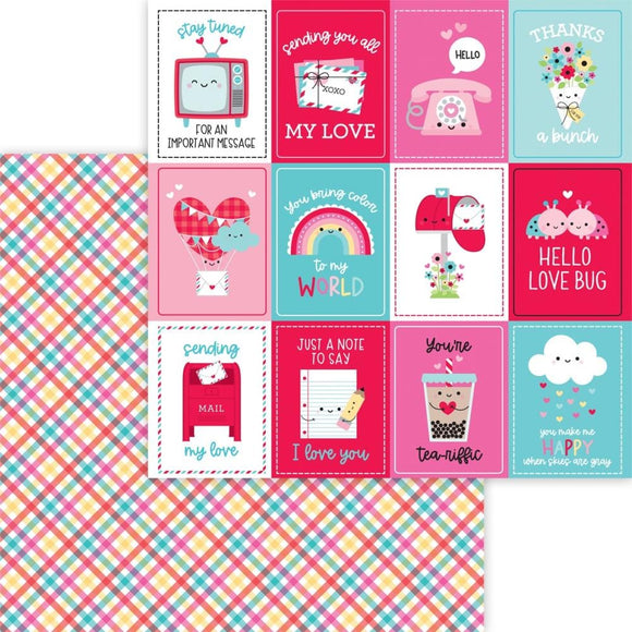 Scrapbooking  Doodlebug Lots Of Love Double-Sided Cardstock 12