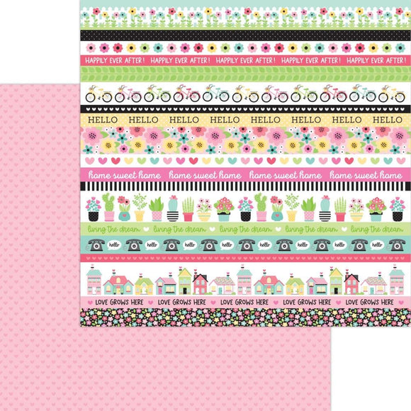 Scrapbooking  Doodlebug My Happy Place Double-Sided Cardstock 12