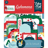 Scrapbooking  Echo Park Cardstock Ephemera 33/Pkg Icons, First Day Of School Ephemera