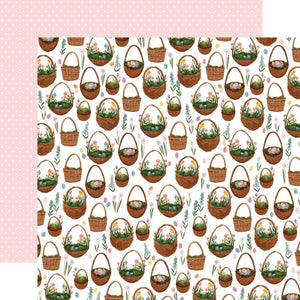 Scrapbooking  Echo Park Favorite Easter Double-Sided Cardstock 12"X12" - Egg Hunt Paper 12"x12"