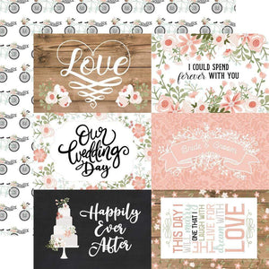 Scrapbooking  Our Wedding Double-Sided Cardstock 12"X12" - 6x4 Journaling Cards Paper 12"x12"