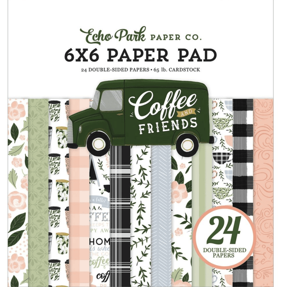Scrapbooking  Echo Park Coffee & Friends Double-Sided Paper Pad 6