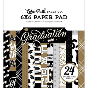 Scrapbooking  Echo Park Double-Sided Paper Pad 6"X6" 24/Pkg Graduation Paper Pad