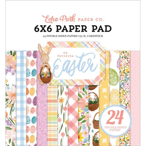 Scrapbooking  Echo Park Double-Sided Paper Pad 6"X6" 24/Pkg My Favorite Easter Paper Pad