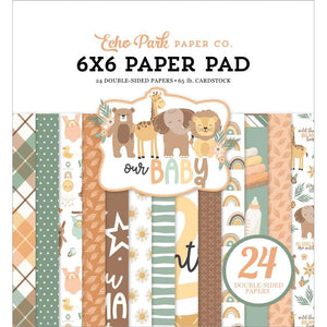 Scrapbooking  Echo Park Double-Sided Paper Pad 6"X6" 24/Pkg Our Baby Paper Pad