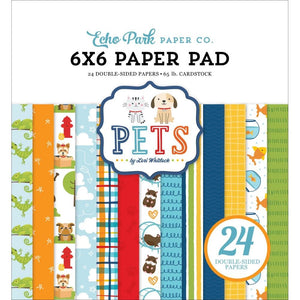 Scrapbooking  Echo Park Double-Sided Paper Pad 6"X6" 24/Pkg Pets Paper Pad