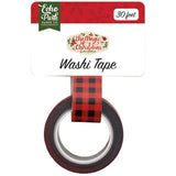 Scrapbooking  Echo Park The Magic Of Christmas Washi Tape 30' Red Buffalo Plaid Washi