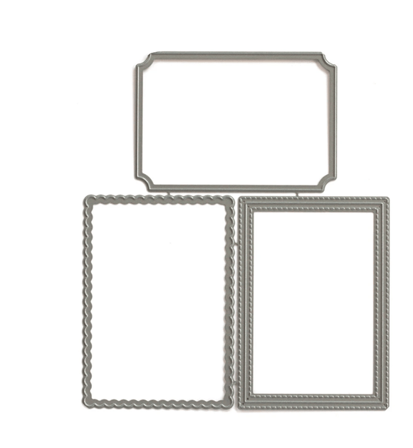 Scrapbooking  Elles Studio - Pocket, Frame, and Flip Up - Extra Frames Metal Die kit