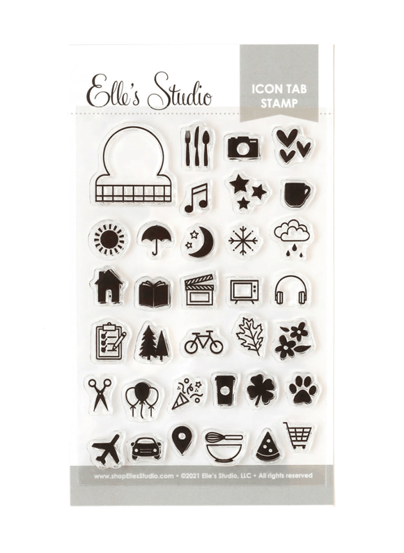 Scrapbooking  Elles Studio - Icon Tab Stamp stamp