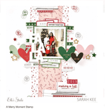 Scrapbooking  Elle's Studio A Merry Moment Stamp Set stamps