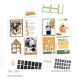 Scrapbooking  Elles Studio - Autumn Tab Stamp stamps