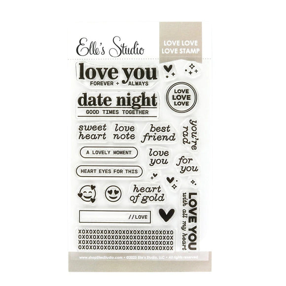 Scrapbooking  Elles Studio Love Love Love Stamp stamps