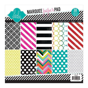 Scrapbooking  Heidi Swapp Marquee Love, Patterned Paper Pad 8.5"X8.5" Paper Pad