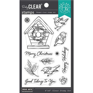 Scrapbooking  Hero Arts Clear Stamps Christmas Robins stamps