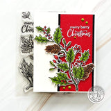 Scrapbooking  Hero Arts Clear Stamps Holly Berries stamps