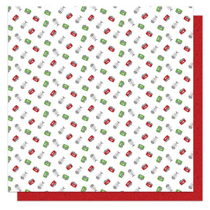 Scrapbooking  PhotoPLay Santa Paws Cat Double-Sided Cardstock 12"X12" - For the Cat Paper 12"x12"